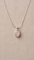 Minimalist Pendant Necklace With Semi-Precious Stone