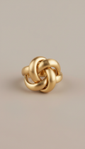 Sculpted Gold Vermeil Statement Ring
